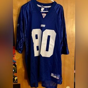Jeremy Shockey NFL Reebok New York Giants Blue Football Jersey Vtg. XL